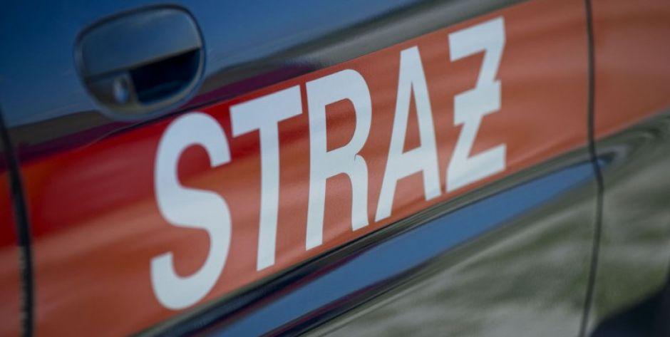 W Chotyczach płonęła chlewnia (fot. Aga Król)
