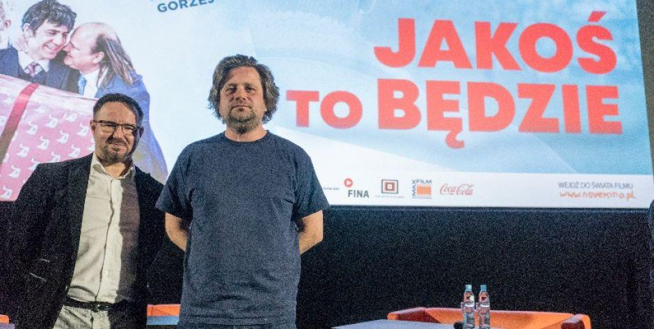 Aktor Albert Osik i reżyser Sylwester Jakimow na prapremierze w Novekino Siedlce fot. pyt