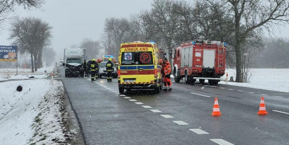 W Polakach zderzenie drogowe z udziałem pięciu samochodów! -fot. Aga Król