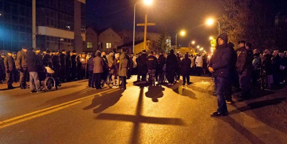 Miejska Droga Krzyżowa ulicami Siedlec w 2019 roku (fot. A. Król)