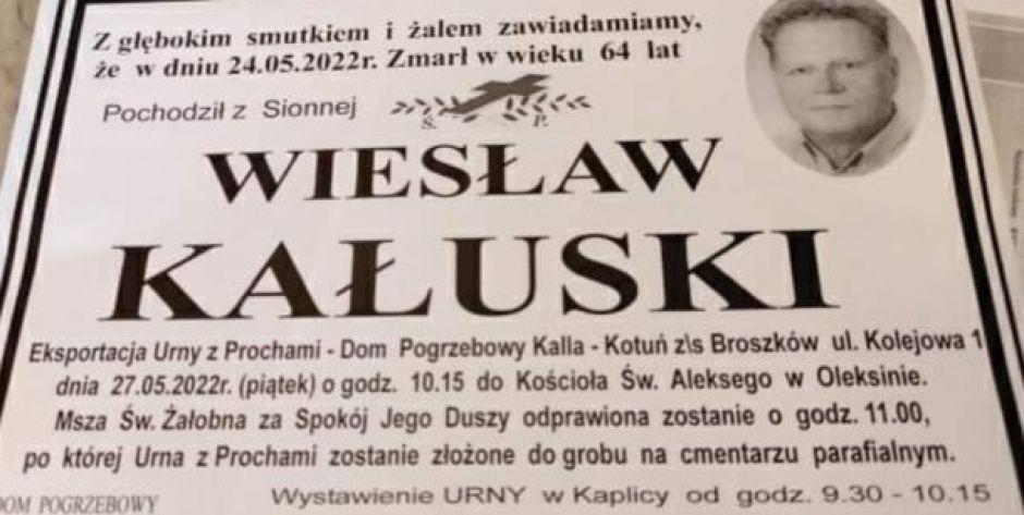 Nekrolog - fot. Jss