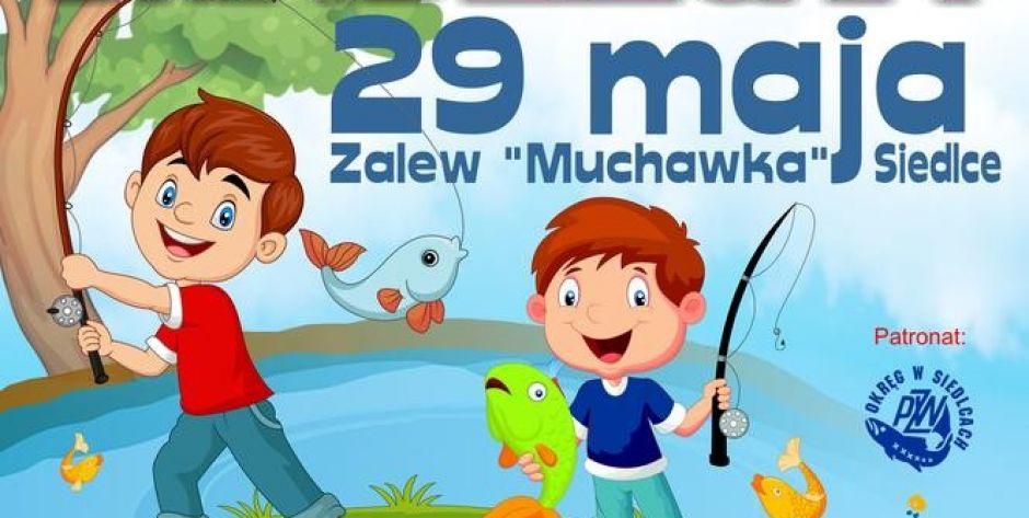 Piknik wędkarski dla dzieci i młodzieży nad siedleckim zalewem już 29 maja! - fot. plakat