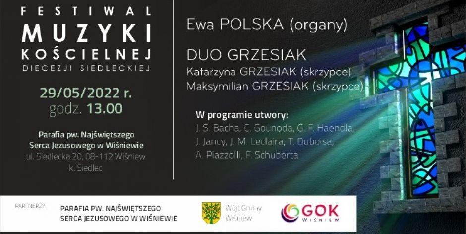 Festiwal Muzyki Kościelnej zagości w Wiśniewie  - fot. plakat