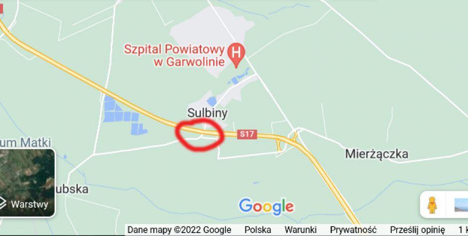 Motocyklista stanął w płomieniach - tragiczny wypadek na S17 - fot. f