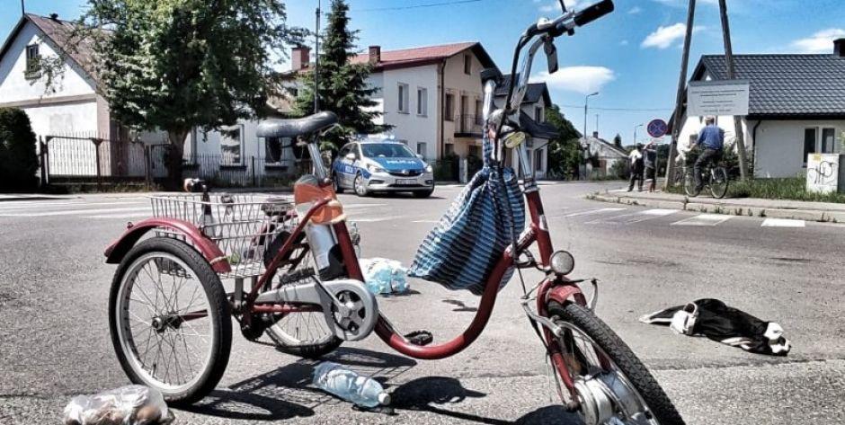 Miejsce wypadku w Burcu. Fot. KPP Łuków - fot. KPP Łuków