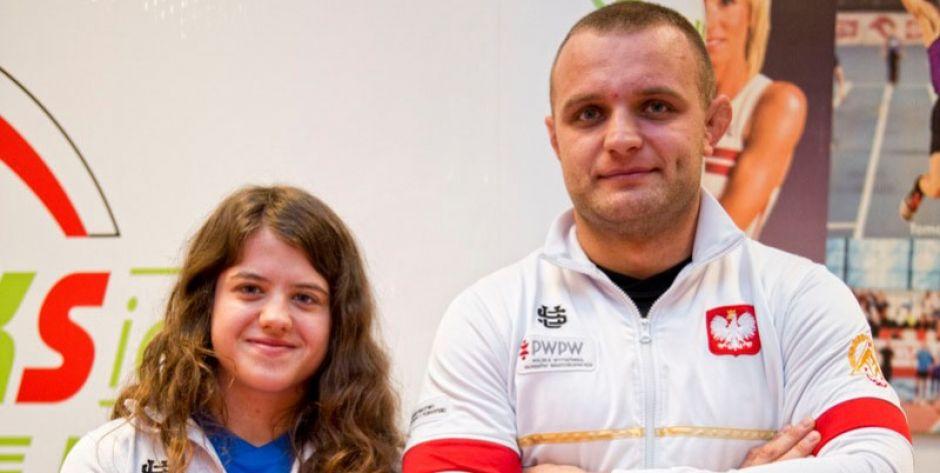 Patrycja Gil z trenerem Sebastianen Pawlakiem