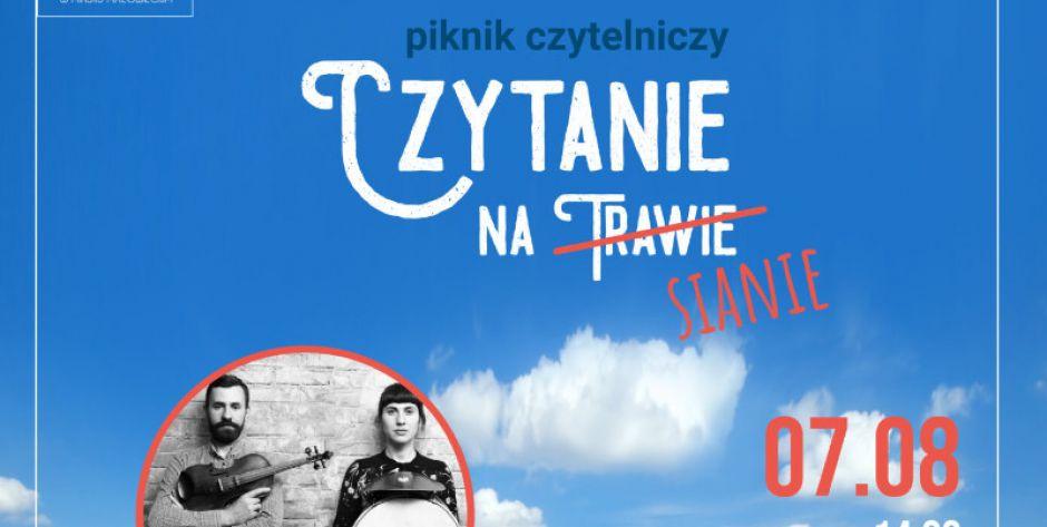Piknik czytelniczy - Czytanie na sianie w MIńsku Mazowieckim - fot. r