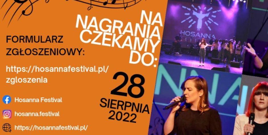 Termin nadsyłania nagrań na Hosanna Festiwal mija 28 sierpnia! - fot. plakat