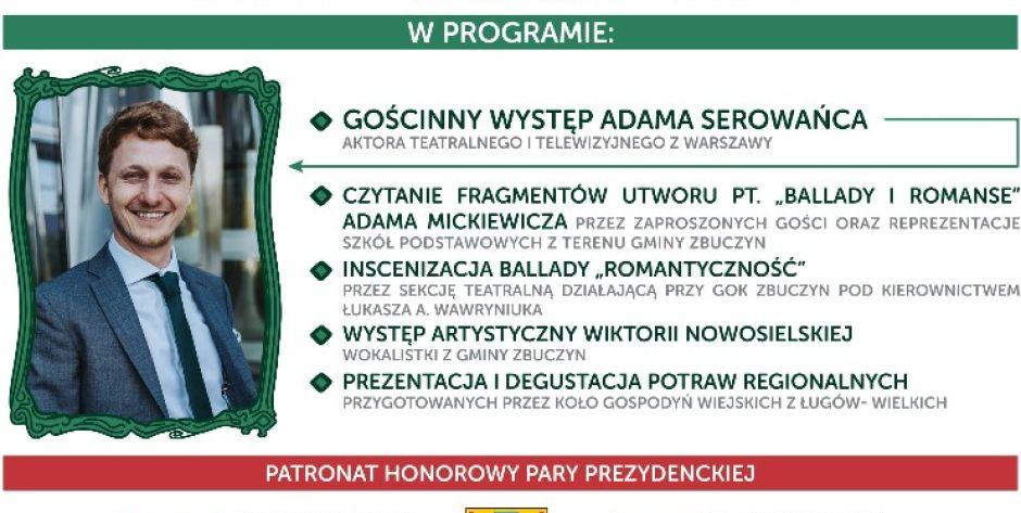 Narodowe czytanie w Zbuczynie pod patronatem pary prezydenckiej.  - fot. plakat