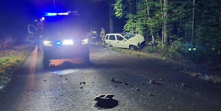 Wypadek pod Cegłowem. Dwóch mężczyzn nie żyje - fot. OSP Cegłów - fot. d