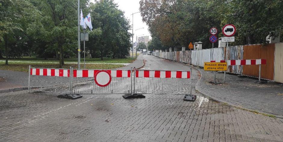 Ulica Wiszniewskiego będzie zamknięta. fot. J.Jońska - fot. J. Jońska