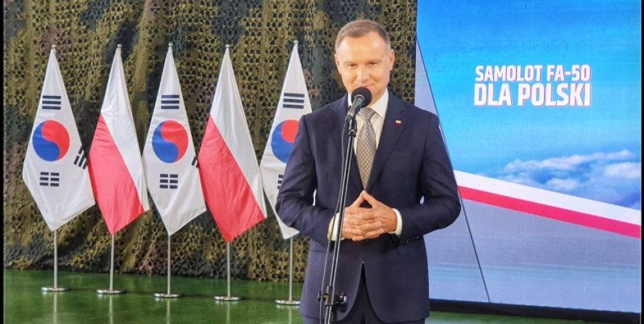 Andrzej Duda w 23. Bazie Lotnictwa Taktycznego pod Mińskiem Mazowieckim Fot. Aga Król 