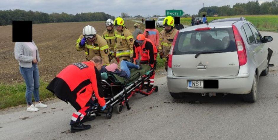 Wypadek na trasie Modrzew - Tchórzew