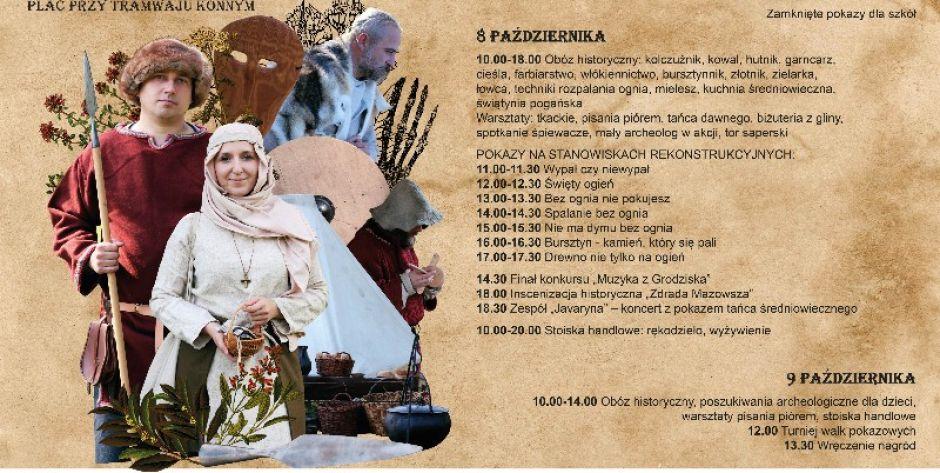 Poczuj klimat historii i przenieś się w czasie aż do średniowiecza! Zapraszamy na Festyn Archeologiczny w Mrozach! - fot. plakat