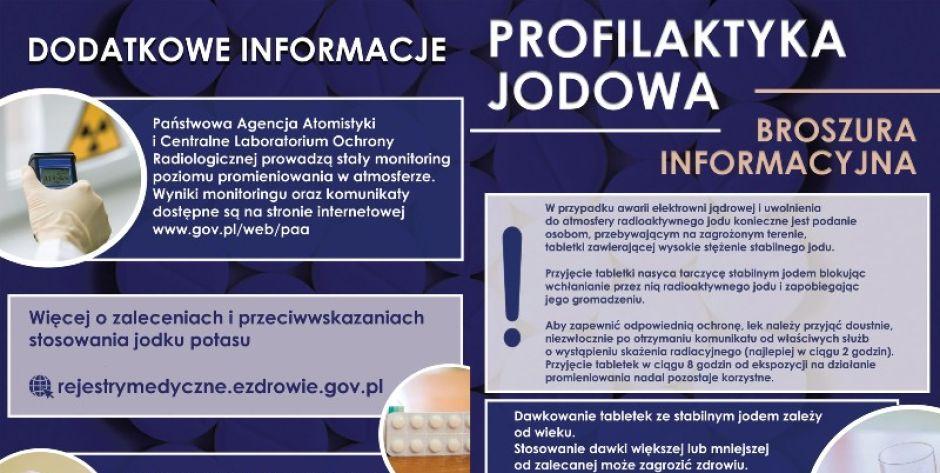 Ulotka MUW w Warszawie: profilaktyka jodowa  - fot. arch.
