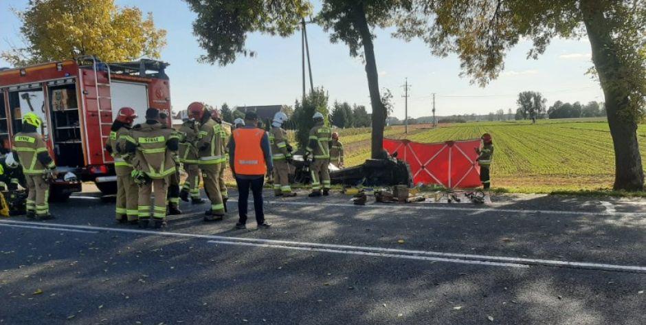 Śmiertelny wypadek w Zawadach fot. AK