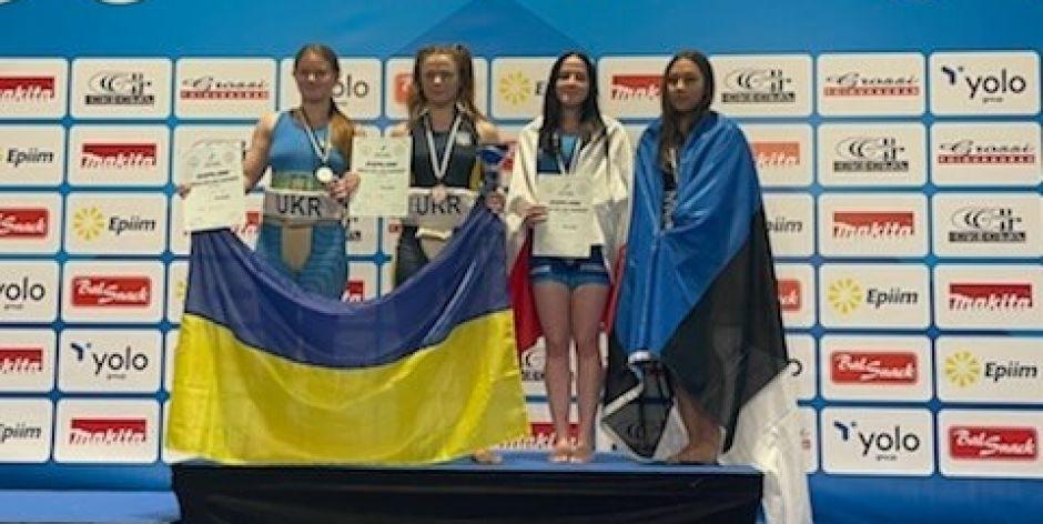 Joanna Samsonowicz na podium mistrzostw Europy U18 w sumo - fot. sd