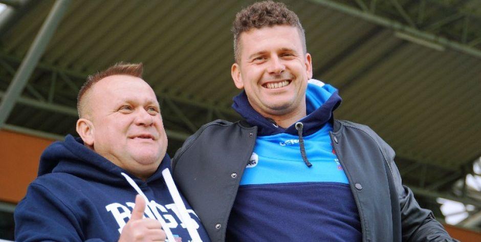 Prezes MKS Pogoń Siedlce Jakub Czaplicki (po prawej) fot. Siriss