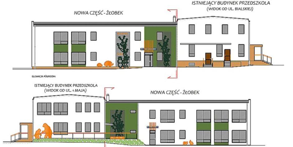 W 2023 r. żłobek powstanie przy Przedszkolu Samorządowym nr 1.  - fot. projekt