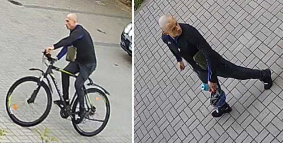 Ten mężczyzna ukradł akcesoria rowerowe za ok. 600 zł (Fot. KMP Siedlce) - fot. KMP Siedlce