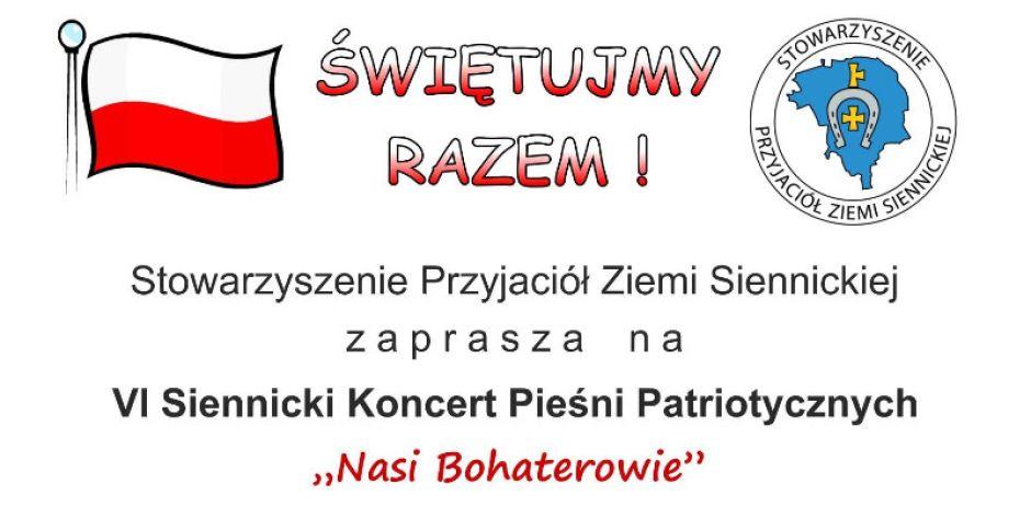 VI Siennicki Koncert Pieśni Patriotycznych „Nasi Bohaterowie” - fot. h