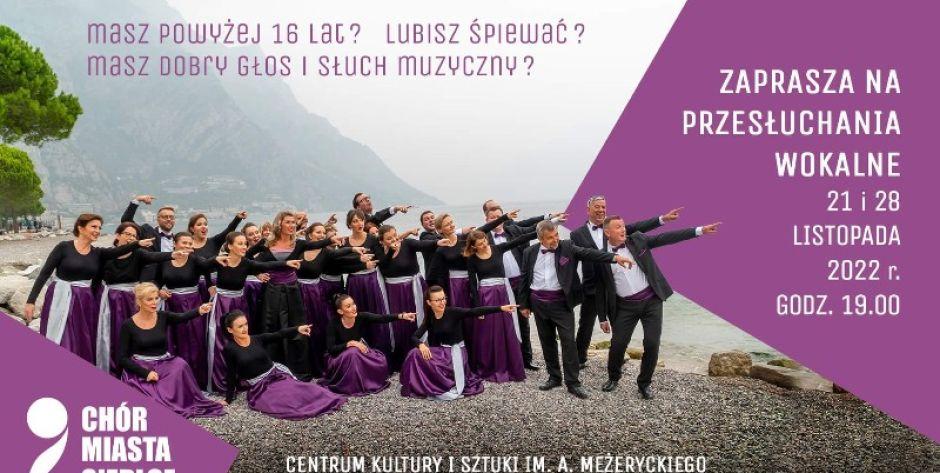 21 i 28 listopada odbędą się przesłuchania do Chóru Miasta Siedlce   - fot. plakat