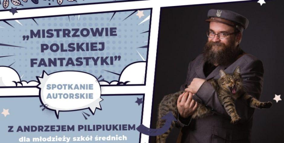 Andrzej Pilipiuk w GOK w Zbuczynie - fot. sd