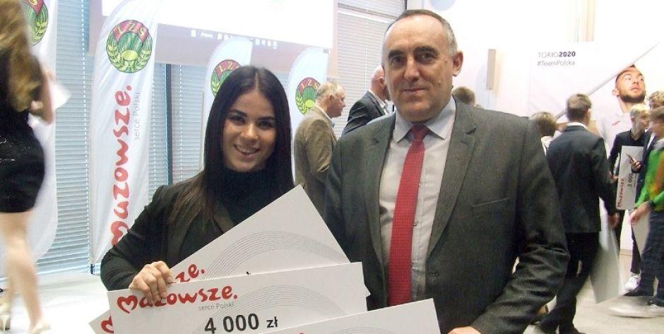 Martyna Dołęga i dyrektor Mirosław Krusiewicz