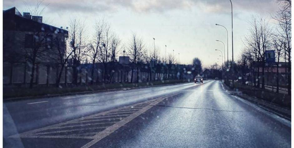 Gołoledź na siedleckich ulicach 