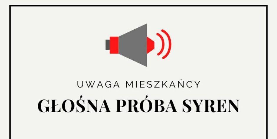 Głośna próba syren - fot. sd