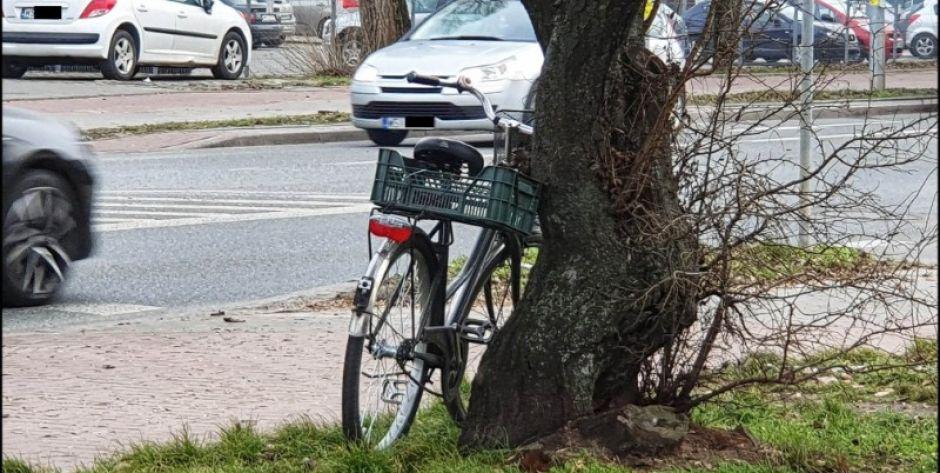 Potrącenie rowerzysty fot. Aga Król