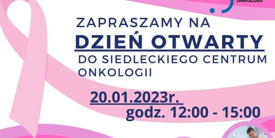 Dzień otwarty w Siedleckim Centrum Onkologii - fot. plakat