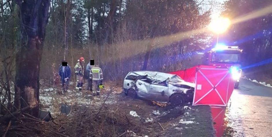 Tragiczny wypadek w Ruskowie fot. KPP Łosice - fot. sd