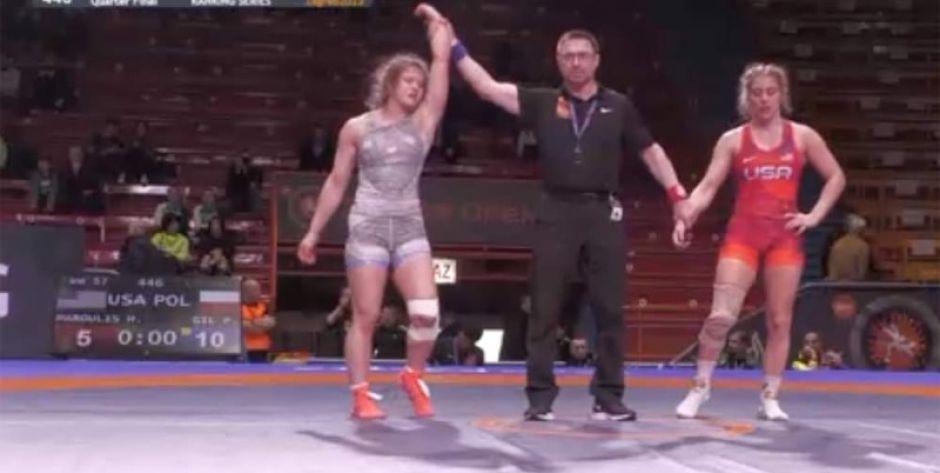 Patrycja Gil pokonała mistrzynię olimpijską Helen Maroulis  - fot. Bbs