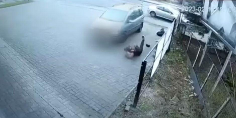 Kadr z filmu udostępnionego przez siedlecką policę... - fot. kadr z filmu