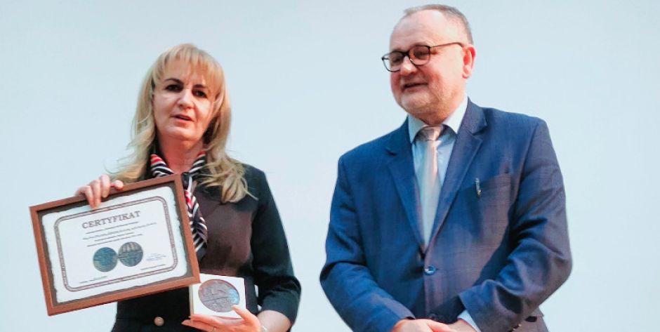 Dyrektor MGOK Ewa Olszewska i dyrektor Muzuem Treblinka dr Edward Kopówka