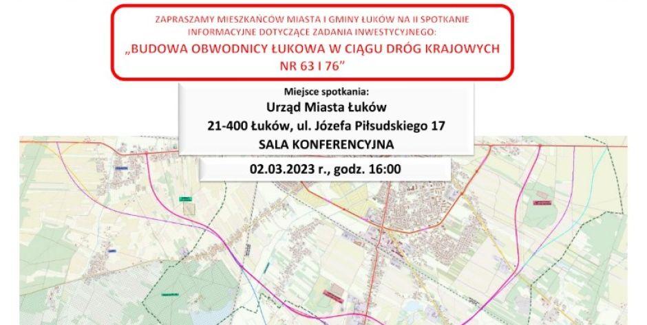 GDDKiA zaprasza na konsultacje na temat przebiegu łukowskiej obwodnicy.  - fot. GDDKiA Oddział w Lublinie