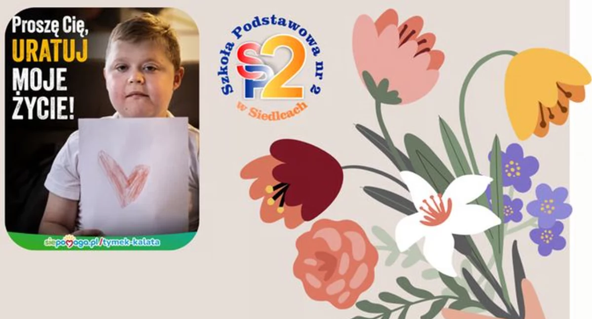 Edukacja, Piękny siedleckiej zamiast kwiatów nauczycieli skarbonka Tymka Kalaty - zdjęcie, fotografia