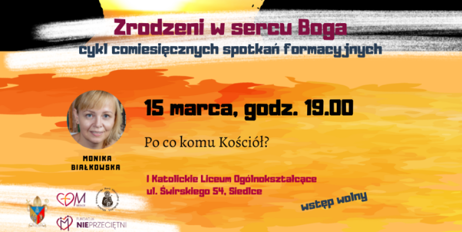 Monika Białkowska spotka się z Wami 15 marca o godz. 19 w KLO w Siedlcach  - fot. plakat