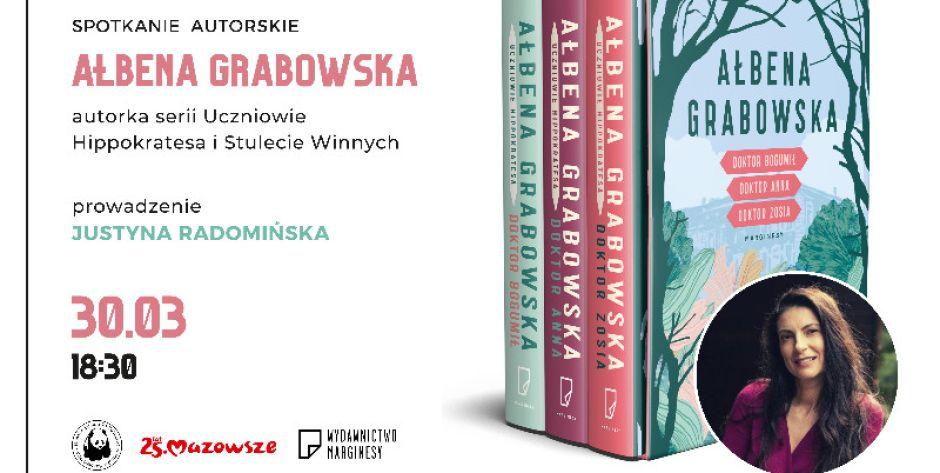 Ałbena Grabowska w Miejskiej Bibliotece Publicznej w Mińsku Mazowieckim - fot. y