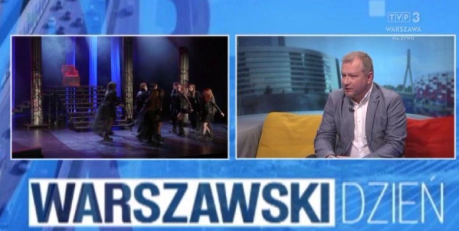 Artur Mydlak mówił w TV3 Warszawa o ofercie kulturalnej CKiS w Siedlcach  - fot. kadr z filmu