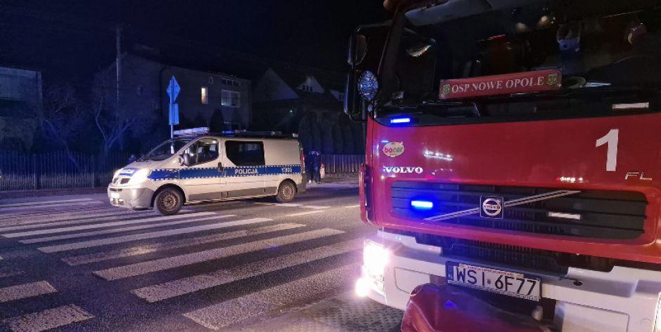 Potrącenie na pasach - fot. OSP Nowe Opole