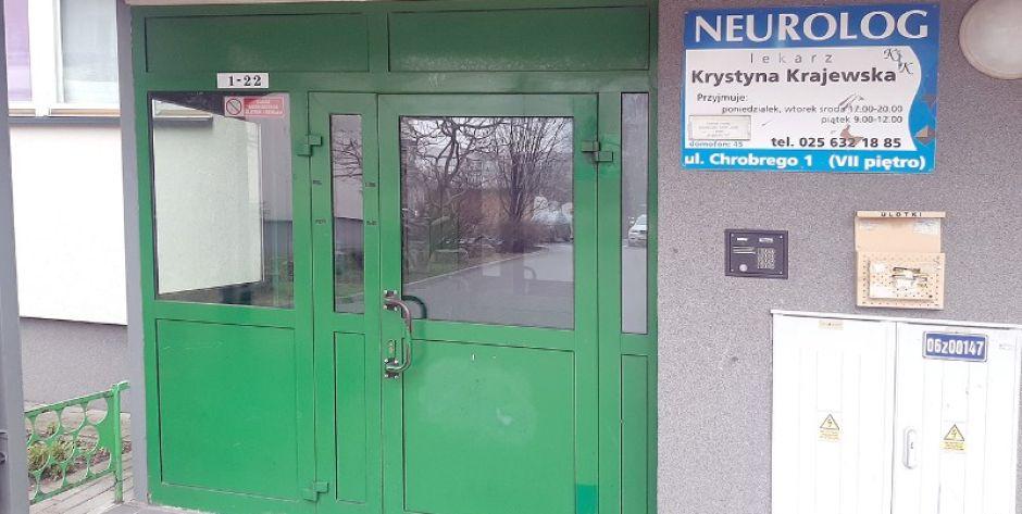 Neurolog dostała 3 miesiące na opuszczenie lokalu, w którym przyjmuje od 25 lat. Fot. JJ