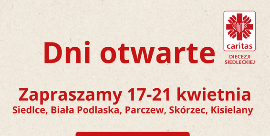 Przyjdź na Dni Otwarte Caritas! - fot. plakat