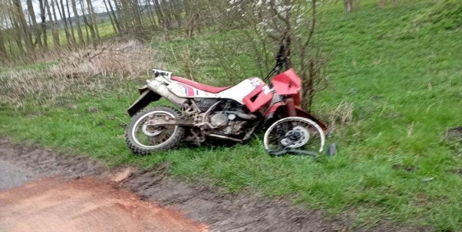wypadek w miejscowości Rytele -Olechny w gminie Ceranów - fot. arch.