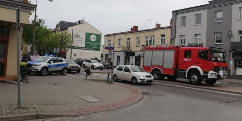 W lokalu usługowym na ul. Piłsudskiego w Siedlcach było podejrzenie zatrucie tlenkiem węgla. Fot. EZ
