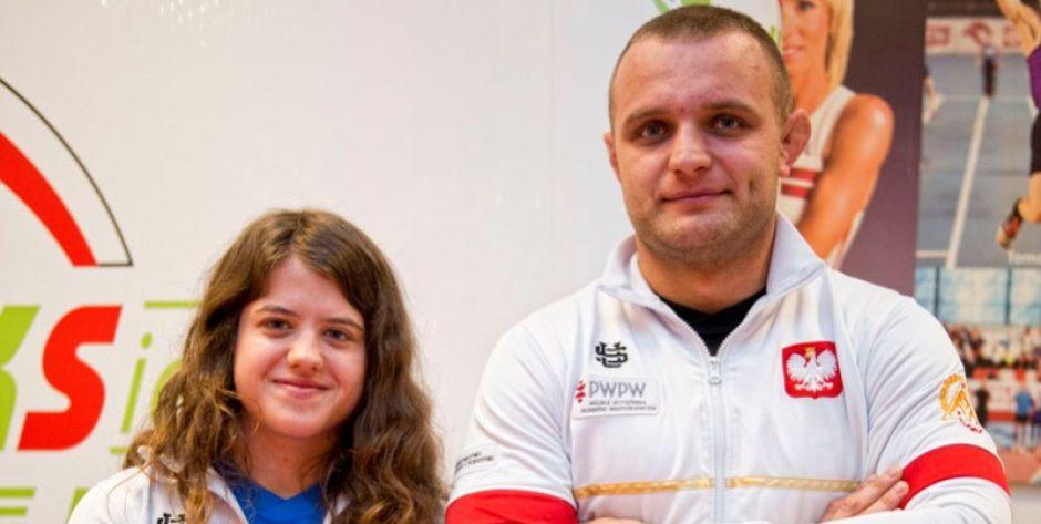 Patrycja Gil i jej trener Sebastian Pawlak fot. Aga Król