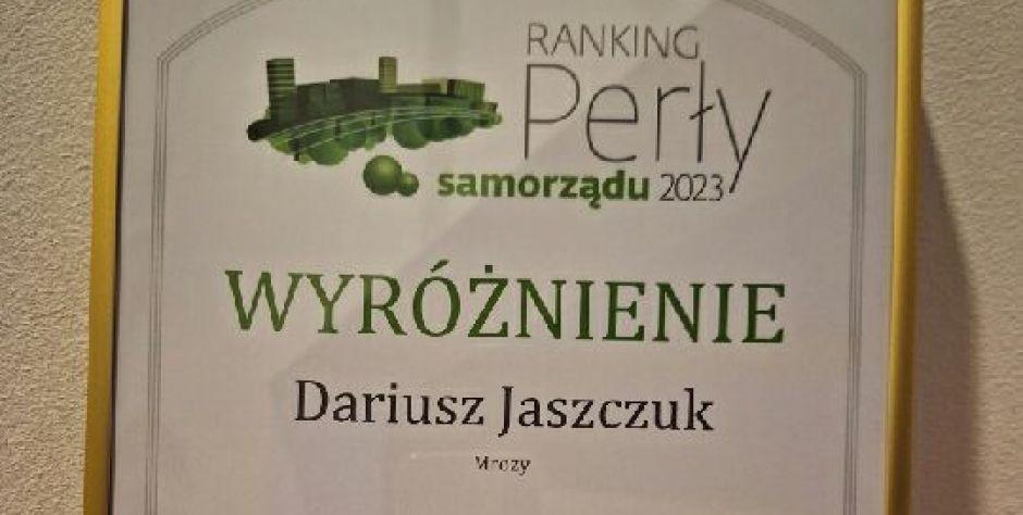 Wyróżnienie dla Dariusza Jaszczuka - fot. arch