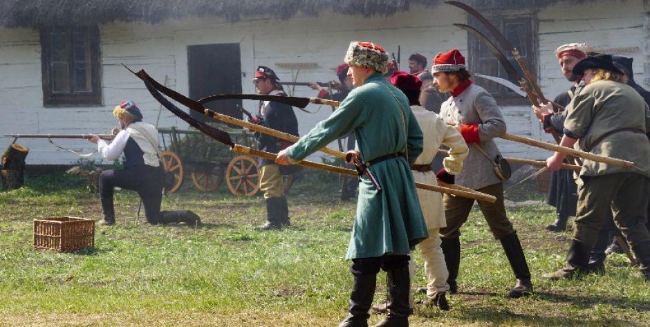 Widowisko historyczne w skansenie w Suchej. fot. sej