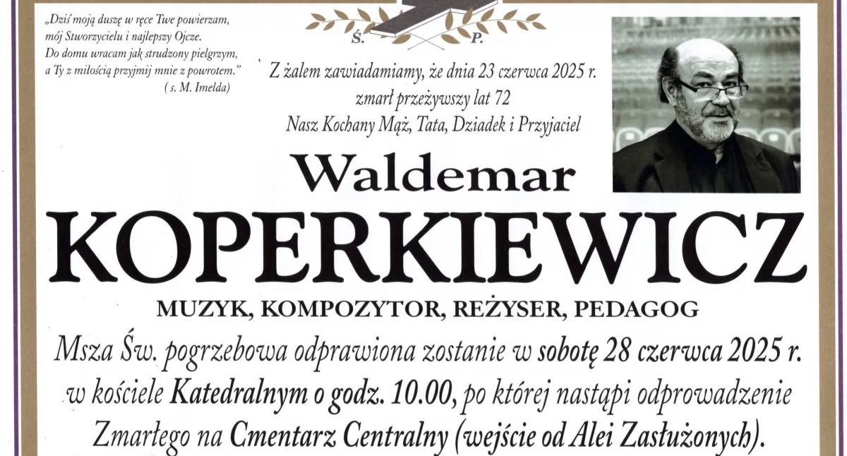 Odeszli, Uroczystości pogrzebowe Waldemara Koperkiewicza - zdjęcie, fotografia